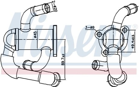 Радиатор рециркуляции ВГ First Fit NISSENS 989433 (фото 1)