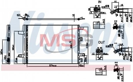 Конденсер кондиціонера NISSENS 941194