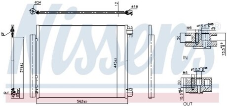 Радіатор кондиціонера First Fit NISSENS 940949 (фото 1)