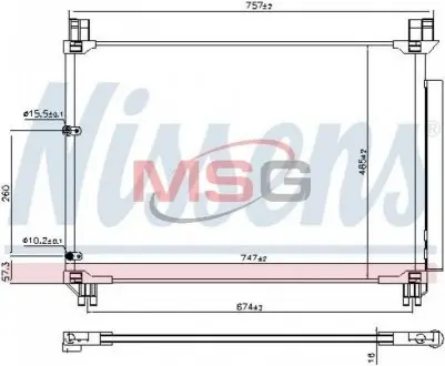 Радиатор кондиционера NISSENS 941218