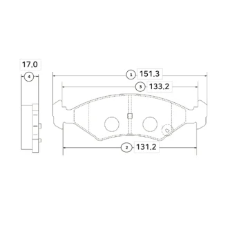 Колодки гальм KIA Mentor 95-97 Shuma 97-01 Sportage 94-03 передн. OLD CKKK-22 CTR GK0528