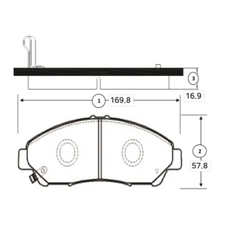 Колодки гальм Acura MDX 07-11 Honda Pilot 09-11 передн. OLD CKHO-26 CTR GK0343