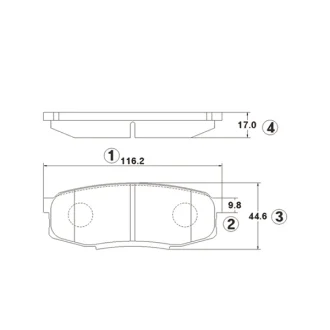 Фото колодки тормозов Toyota Land Cruiser UZJ200 07- задн. OLD CKT-62 (выр-во) CTR GK1076 Колодки тормозов Toyota Land Cruiser UZJ200 07- задн. OLD CKT-62 (выр-во) CTR GK1076