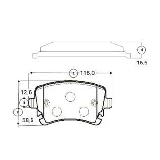 Фото колодки гальм VW T5 (7HM), T5 (7HB, 7HJ) задн. OLD CKVW-32 CTR GK1259 Колодки гальм VW T5 (7HM), T5 (7HB, 7HJ) задн. OLD CKVW-32 CTR GK1259