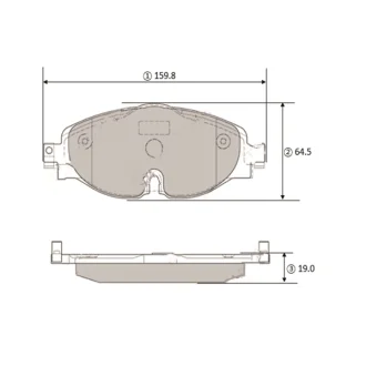 Колодки гальм Audi Seat Skoda VW 12- передн. OLD CKVW-94 CTR GK1434