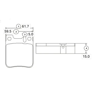 Фото колодки тормозов MB C-Class (W202) задн. OLD CKBZ-4 (выр-во) CTR GK0031 Колодки тормозов MB C-Class (W202) задн. OLD CKBZ-4 (выр-во) CTR GK0031