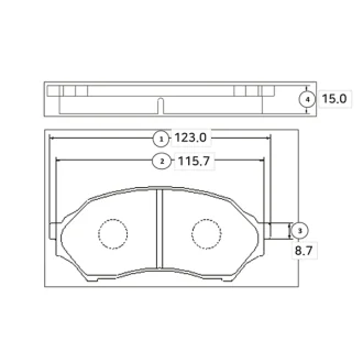 Фото колодки тормозов Mazda 323F передн. OLD CKMZ-1 (выр-во) CTR GK0647 Колодки тормозов Mazda 323F передн. OLD CKMZ-1 (выр-во) CTR GK0647