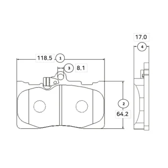 Фото колодки гальм Lexus GS передн. OLD CKT-47 CTR GK1061 Колодки гальм Lexus GS передн. OLD CKT-47 CTR GK1061