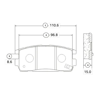 Колодка гальм. Chevrolet Captiva задн. OLD CKKD-19 CTR GK0447