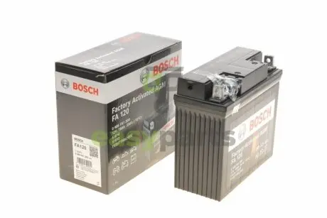 Акумуляторна батарея 18Ah/250A (186x82x171/+R/B0) (AGM) Factory Activated AGM BOSCH 0986FA1200