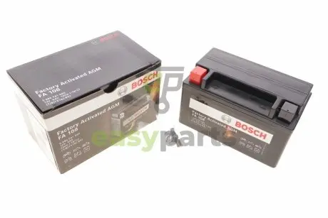 Акумуляторна батарея 6Ah/100A (150x87x93/+L/B0) (AGM) Factory Activated AGM BOSCH 0986FA1080