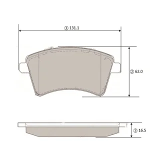 Колодки гальм MB Citan 12- Renault Kangoo 08- перед. OLD CKRN-37 CTR GK1454