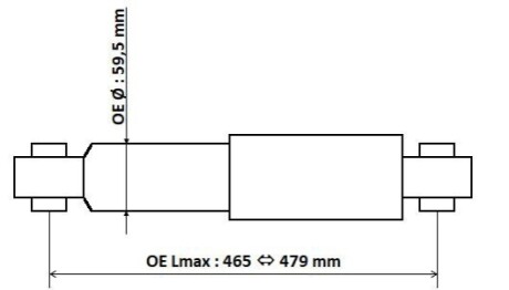 Амортизатор газомасляний KYB 3450023