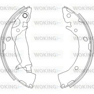 Фото колодки тормозные барабанные Hyundai Getz 1,1-1,6i 1,5d / задн (Z4203.00) WOKING Z420300 Колодки тормозные барабанные Hyundai Getz 1,1-1,6i 1,5d / задн (Z4203.00) WOKING Z420300