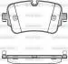 Колодки тормозные дисковые Audi Q7 15&gt; / задн (P17683.08) WOKING P1768308 (фото 1)