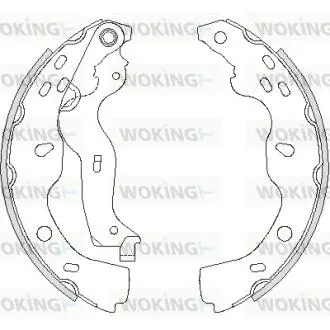 Фото колодки тормозные бараб. задн. WOKING Z422700 Колодки тормозные бараб. задн. WOKING Z422700
