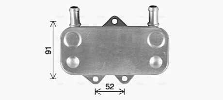 Радиатор масляный OPEL ASTRA G/VECTRA B (95-) (выр-во AVA) AVA COOLING OL3704