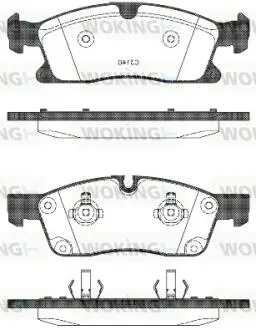 Колодки гальмівні дискові MB GL166 GLE166 ML166 11>15 15> / перед (P15303.10) W WOKING P1530310