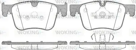 Колодки гальмівні дискові PSA C4 Picasso, Grand Picasso 13> / 308 II / перед (P WOKING P1460300