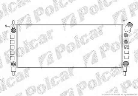 Радиатор охлаждения Polcar 555508-7 (фото 1)