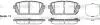 Колодки тормозные дисковые Hyundai ix35, Kia Carens III / задн (P12033.02) WOKIN WOKING P1203302 (фото 1)