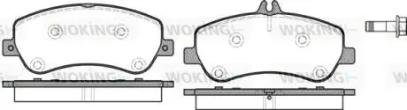 Колодки тормозные дисковые MB GLK 08>15 / перед (P12773.00) WOKING P1277300