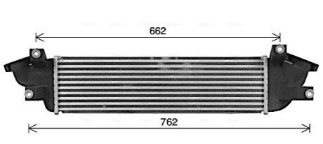 Інтеркулер MITSUBISHI L200 (2015) 2.4 MIVEC (AVA) AVA COOLING MT4282