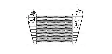 Интеркулер A3 1.8i / 1.9 TDi 09/96- (Ava) AVA COOLING AI4172