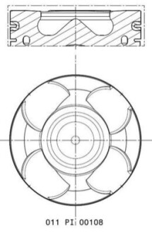 Поршень MAHLE / KNECHT 011 PI 00108 001