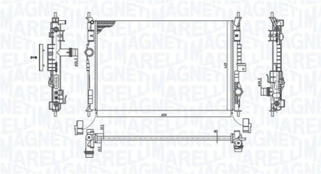 Радіатор охолоджування MAGNETI MARELLI BM1996