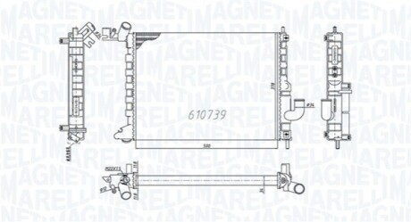 Радіатор охолоджування MAGNETI MARELLI BM2002