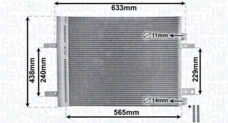 Конденсер кондиціонера MAGNETI MARELLI BC862