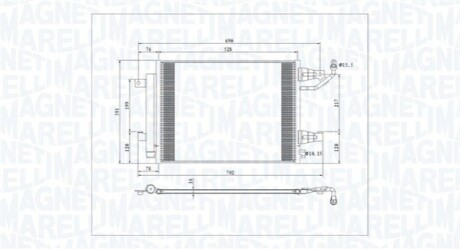 Конденсер кондиціонера MAGNETI MARELLI BC792