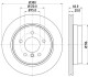 BMW Диск гальмівниий задн.1 E81/87,3 E90,X1 E84 05- HELLA 8DD 355 117-831 (фото 4)