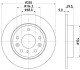 MAZDA Гальмівний диск 3 1.5 13-, CX-3 2.0 18- HELLA 8DD 355 133-501 (фото 4)