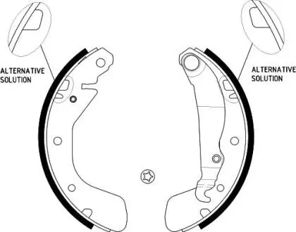 OPEL щоки гальмівні ASTRA, CORSA 92- (200*28) HELLA 8DB 355 001-291