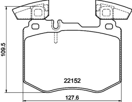 DB Колодки гальмівні передні X253, C253 HELLA 8DB 355 039-981