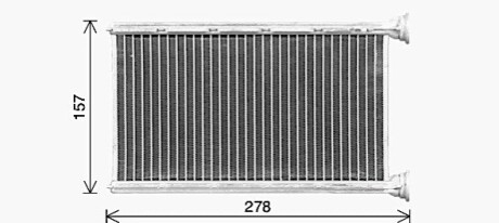 Теплообменник, Система отопления салона AVA COOLING BW6615