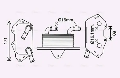 Охладитель масла AVA COOLING AI3404