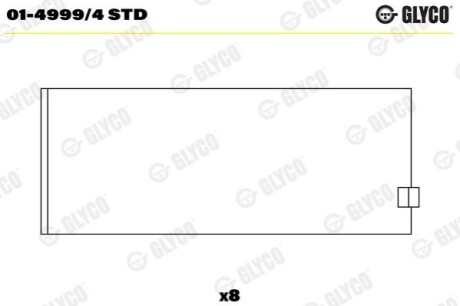 Вкладиши Glyco 01-4999/4 STD