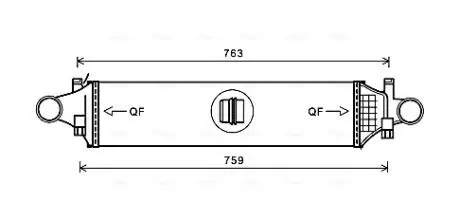 Охладитель наддувочного воздуха AVA COOLING MSA4659