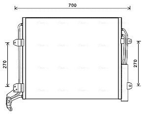 Радиатор кодиционера AVA COOLING VNA5324D