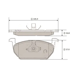 Колодки гальм Audi A3 12- Seat Leon 12- Skoda Octavia 12- VW Golf 14 перед OLD CKVW-95 CTR GK1462