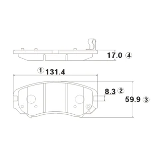 Фото колодки тормозов Hyundai Elantra, KIA Sportage передн. OLD CKKH-37 (выр-во) CTR GK0491 Колодки тормозов Hyundai Elantra, KIA Sportage передн. OLD CKKH-37 (выр-во) CTR GK0491