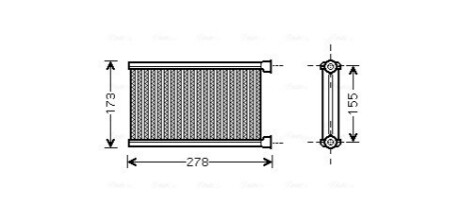 Теплообменник, Система отопления салона AVA COOLING BW6344