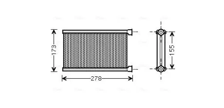 Теплообменник, Система отопления салона AVA COOLING BW6344