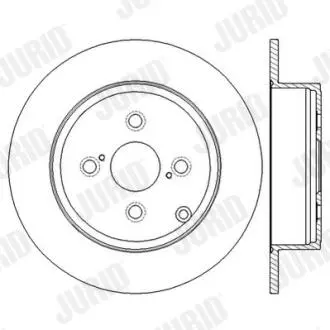 Фото toyota гальмівний диск задн. corolla 02- Jurid 562600JC TOYOTA Гальмівний диск задн. Corolla 02- Jurid 562600JC