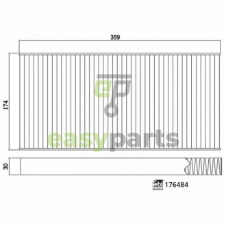 FEBI Фільтр салону вугільний VW ID3/ID4/ID5, AUDI Q4, SKODA Enyaq iV FEBI BILSTEIN 176484 (фото 1)