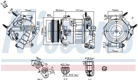 Компрессор кондиционера First Fit NISSENS 890796