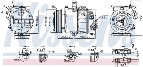 Компрессор кондиционера First Fit NISSENS 890751